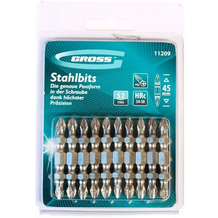 ΜΥΤΕΣ ΣΕΤ ΔΙΠΛΕΣ PH2-PH2x45mm S2 10ΤΕΜ GROSS